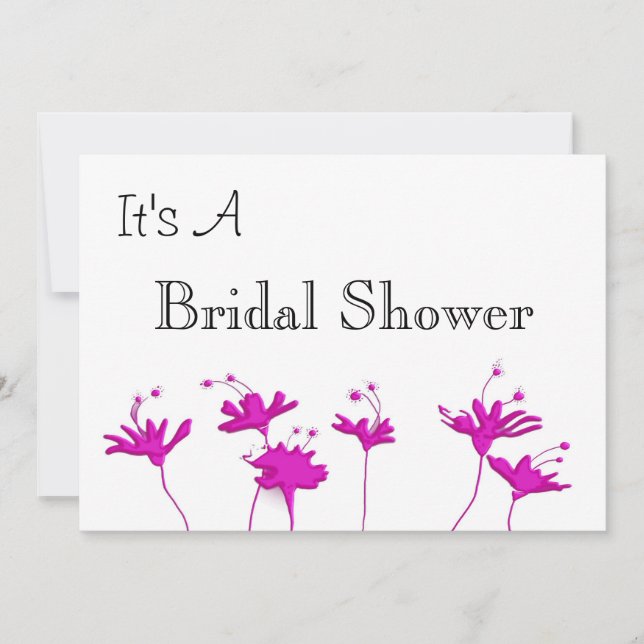 INVITATION MODÈLE D'INVITATION DE DOUCHE BRIDAL (Devant)