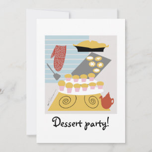 Invitation modèle d'invitation de la fête de Dessert