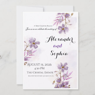 Invitation Modèle d'invitation de mariage de luxe | Or élégan