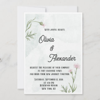 Invitation Modèle d'invitation de mariage élégant et luxueux