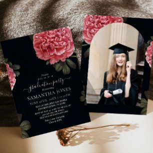 Invitation Modèle d'invitation de remise de diplômes Chic Peo