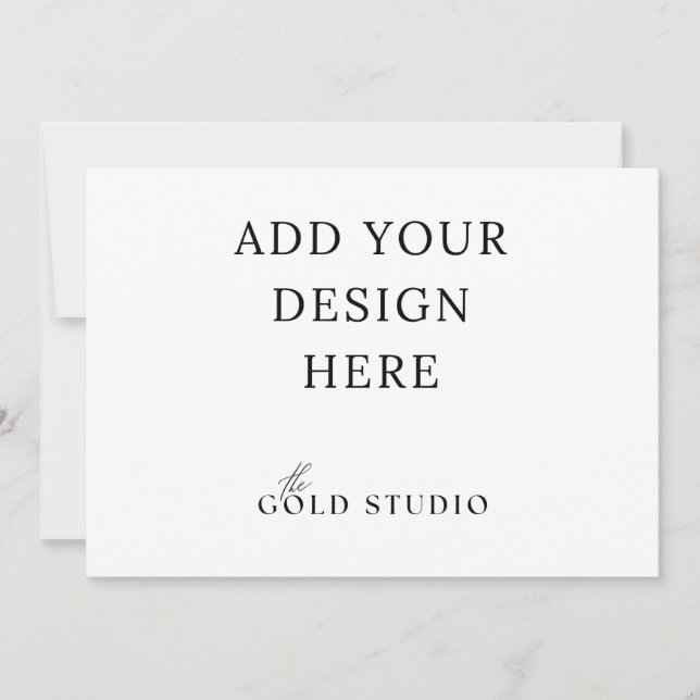 Invitation Modèle d'invitation paysage 5 x 7 vierge (Devant)