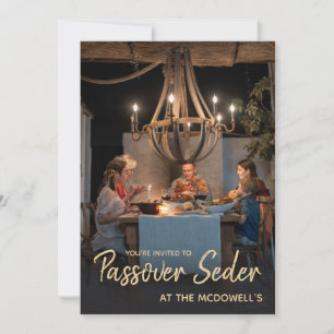 Invitation Modèle d'invitation pour le Seder de Pâque avec ph