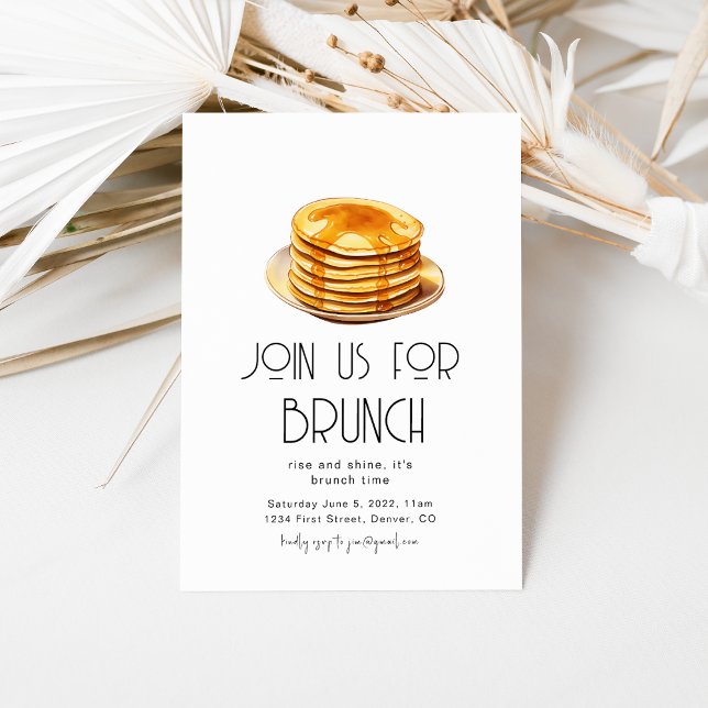 Invitation Modèle d'invitation pour une soirée brunch (Créateur téléchargé)