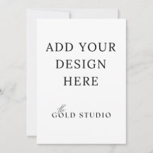 Modèle d'invitation recto-verso 5 x 7 Portrait