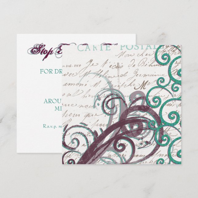 Invitation Modèle d'invitation tout usage (Devant / Derrière)