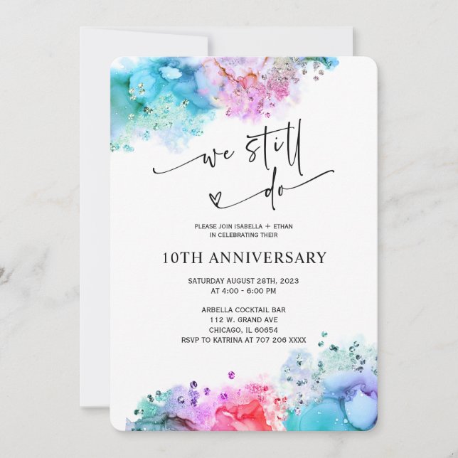 Invitation Modèle d'invitation We Still Do (Devant)
