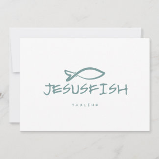 Invitation Modèle du logo Jesus FISH