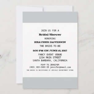 Invitation Modèle Fête des mariées