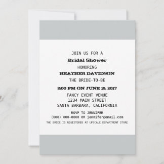 Invitation Modèle Fête des mariées