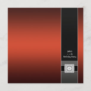 Invitation Modèle moderne du Parti rouge contemporain