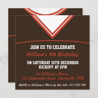 Modèle orienté d'invitation de partie du Jersey du