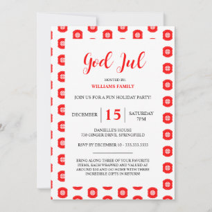 Invitation modèle pour une fête de Noël joyeuse