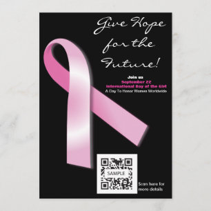 Invitation Modèle Sensibilisation au cancer du sei