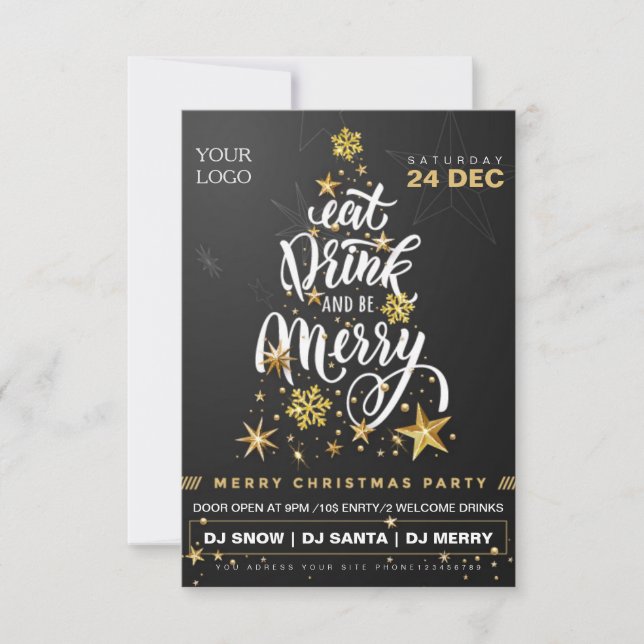 Invitation modèles du prospectus de Noël (Devant)