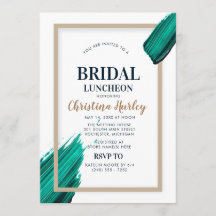 moder acrylique pour déjeuner nuptial turquoise