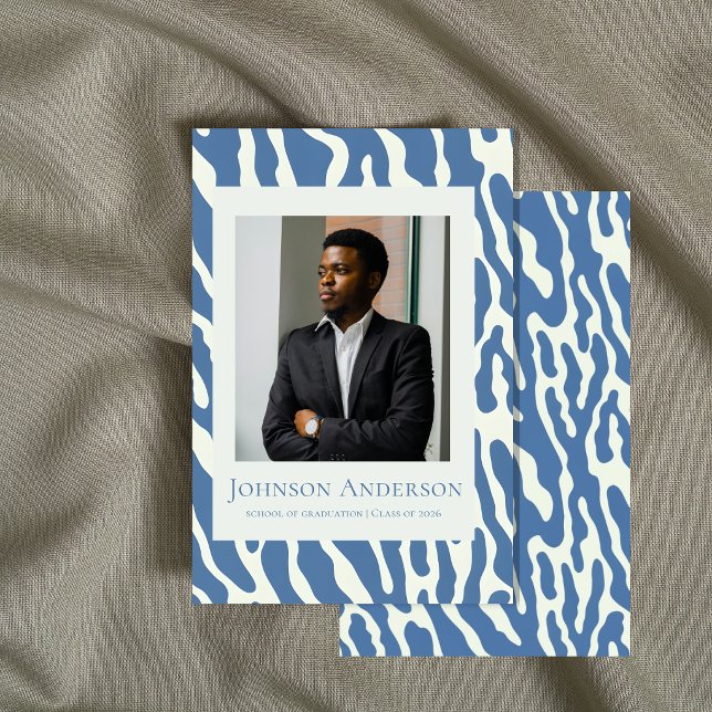 Invitation Modern abstract Pattern graduation announcement  (Créateur téléchargé)