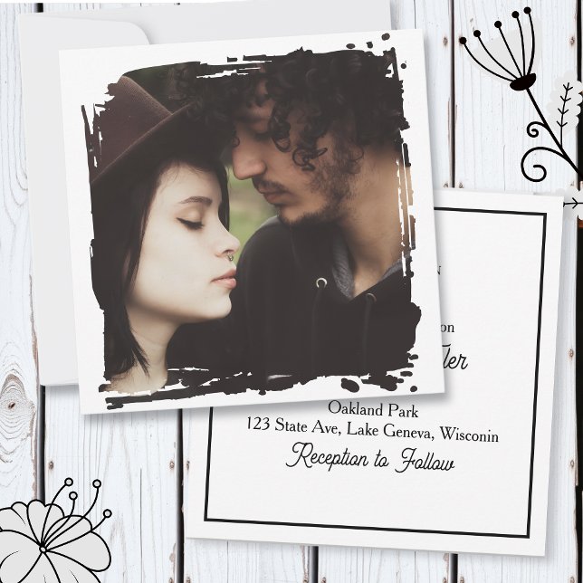 Invitation Modern and Simple Unique Photo Template Wedding (Créateur téléchargé)