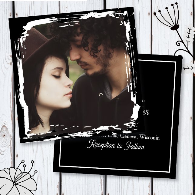 Invitation Modern and Simple Unique Photo Template Wedding (Créateur téléchargé)