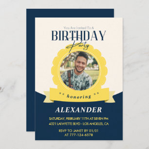 Invitation Modern Chic 34e anniversaire