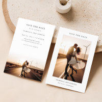 Modern Chic Rustic Photo Mariage Enregistrer La Da