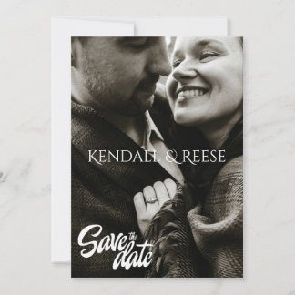 Invitation Modern Elegant Minimalist Wedding Announcement