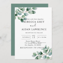 Modern Eucalyptus Greenery Wedding