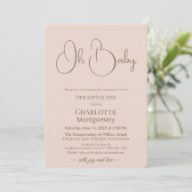 Modern Minimalist Baby Shower | Powder Blush