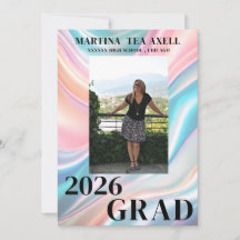 Modern Photo Graduation Announcement 