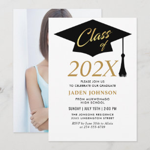 Invitation Modern Simple Class of 2023 Graduation Party