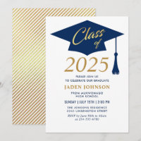 Modern Simple Class of 2025 Graduation Party