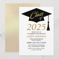 Modern Simple Class of 2025 Graduation Party