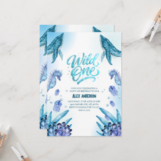 Invitation Modern ''Wild One'' Kids 1st Birthday Party