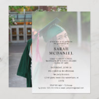 Moderne 2 Photo Fade Graduation Party