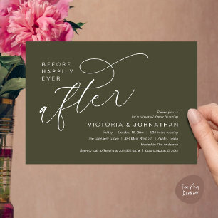 Invitation Moderne Avant Heureusement Jamais Après Le Dîner D