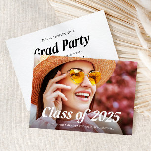 Invitation Moderne   Classe de 2025 Photo Graduation Party