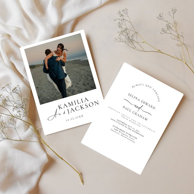Invitation Moderne Classique - Élégante et Minimal (Classic Modern Invitaion )