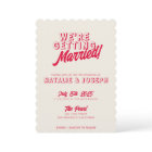 Moderne Colorful Retro Bold Funky Unique Mariage