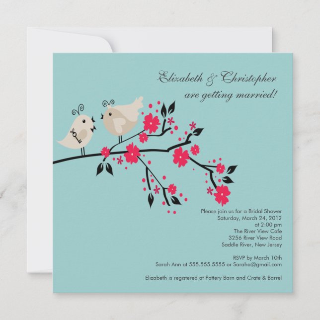 Invitation moderne de Fête de la mariée (Devant)