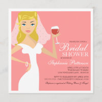 Invitation moderne de Fête de la mariée de thème