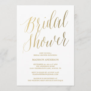 Invitation moderne de Fête de la mariée du