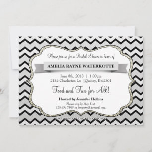 Invitation moderne de Fête de l'mariée d'argent gr