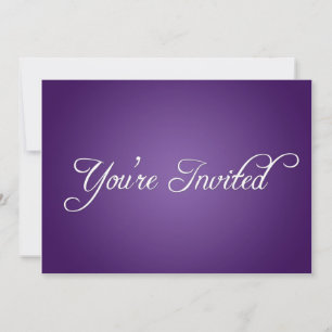 Invitation moderne de fête violette