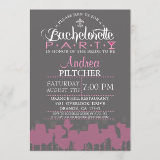 Invitation moderne de partie de Bachelorette
