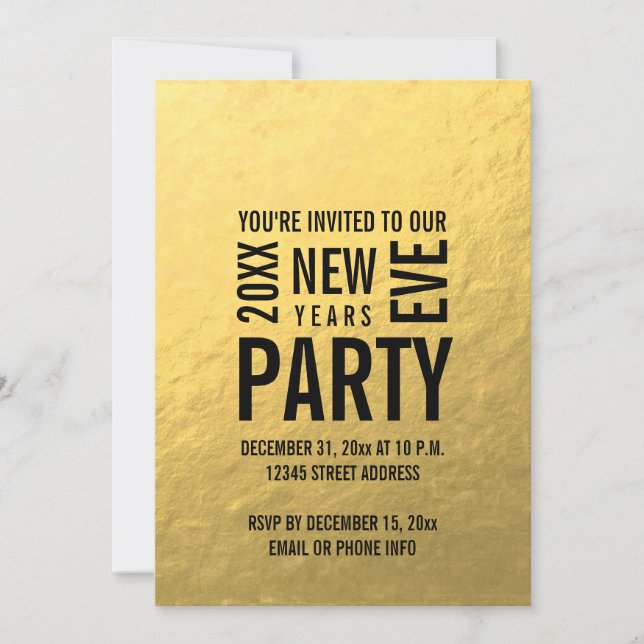 Invitation moderne de partie d'Ève de nouvelles (Devant)