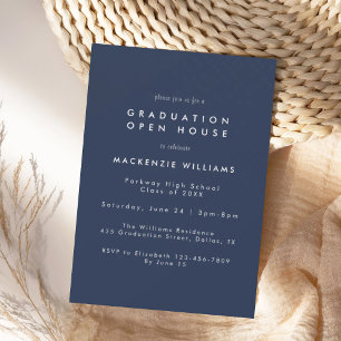 Invitation Moderne de Remise de Diplômes au Lycée