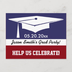 Invitation moderne d'obtention du diplôme