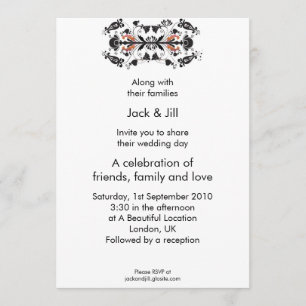 Invitation Moderne Édouardien 5x7