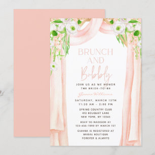 Invitation Moderne Elégant aquarelle Floral Bridal Brunch