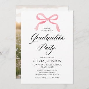 Invitation Moderne Elégant tendance Stylish Bow